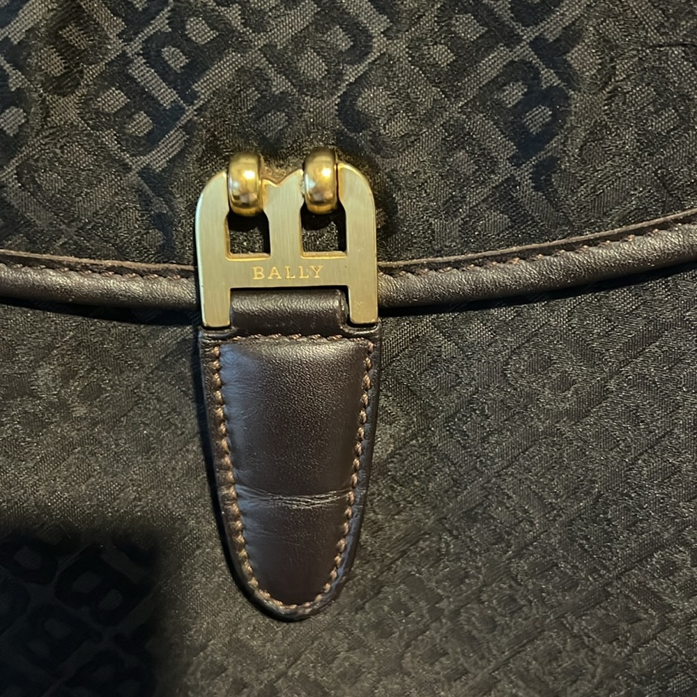 Bally Black and Brown Shoulder Bag - Picture 3 of 16
